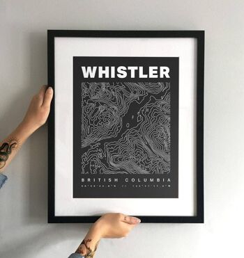 Whistler Contours Art Print 2