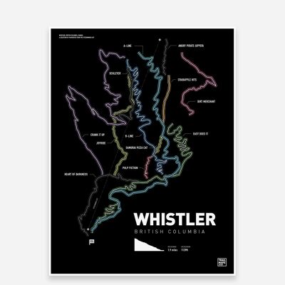 Whistler Bike Park Art Print
