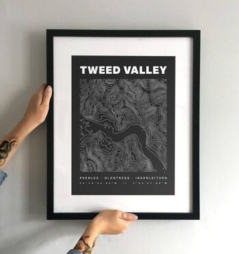 Tweed Valley Forest Park Contours Art Print 2