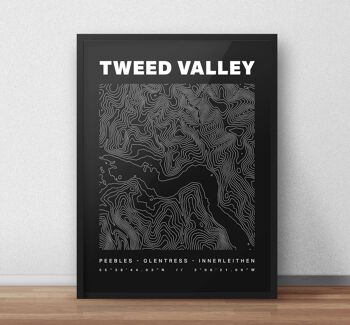 Tweed Valley Forest Park Contours Art Print 4