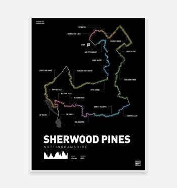 Sherwood Pines Kitchener Trail MTB Art Print 1
