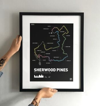 Sherwood Pines Kitchener Trail MTB Art Print 2