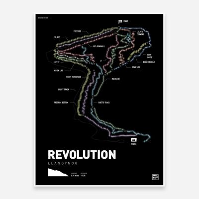 Revolution Trail Map Print