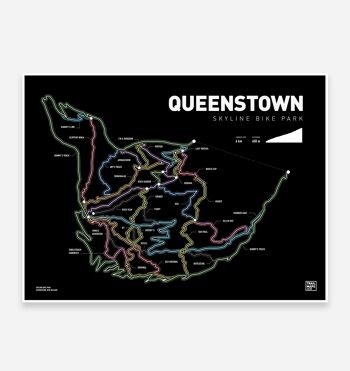 Queenstown Skyline Bike Park Art Print 1