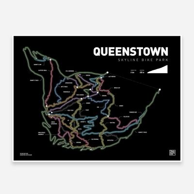 Queenstown Skyline Bike Park Art Print