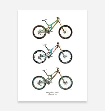 Mountain Bikes Art Print 1