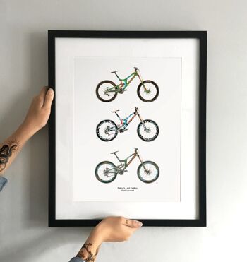 Mountain Bikes Art Print 2