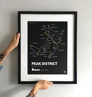 Peak District Mountain Bike Art Print 2