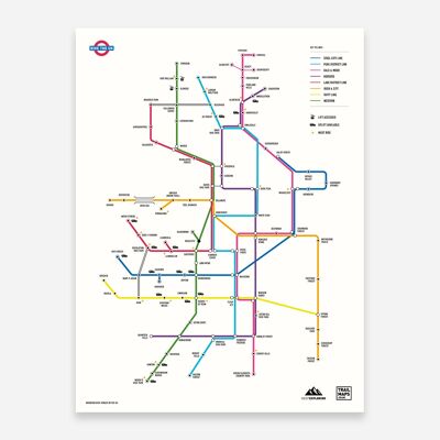 Mountain Bike Map of Britain - White