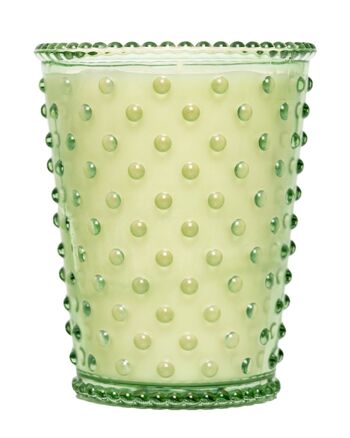 Bougie en verre Simpatico Hobnail #95 Eucalyptus 1