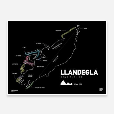 Llandegla Trail map Print