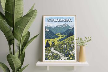 Colorado Mountain Biking Art Print 3