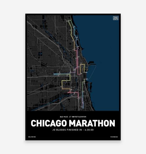Chicago Marathon 2022 Art Print