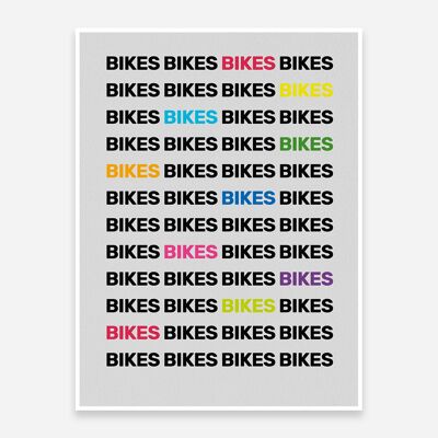 Bike Mad Art Print