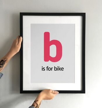 B is for Bike Art Print 4