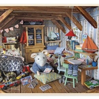 Puzzle pour enfants - La chambre de Sam (200 pièces) - Le manoir des souris