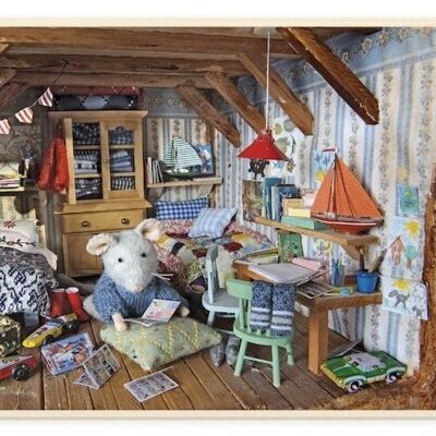 Kids Puzzle - Sam's Bedroom (200 pieces) - The Mouse Mansion