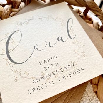 35th Coral Anniversary Card (C) 2