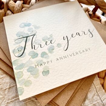 3rd Leather Anniversary Card (C) 2