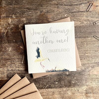 Another New Baby Card, Stork