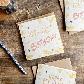 Bumble Bee Birthday Card 1