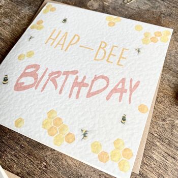 Bumble Bee Birthday Card 2