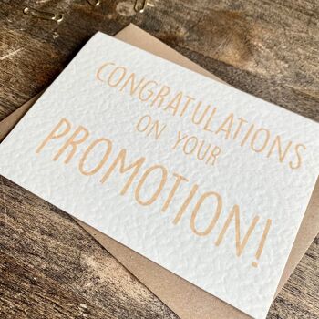Congratulations on your Promotion Card 2