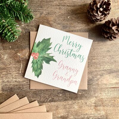 Granny & Grandpa Christmas Card (A)