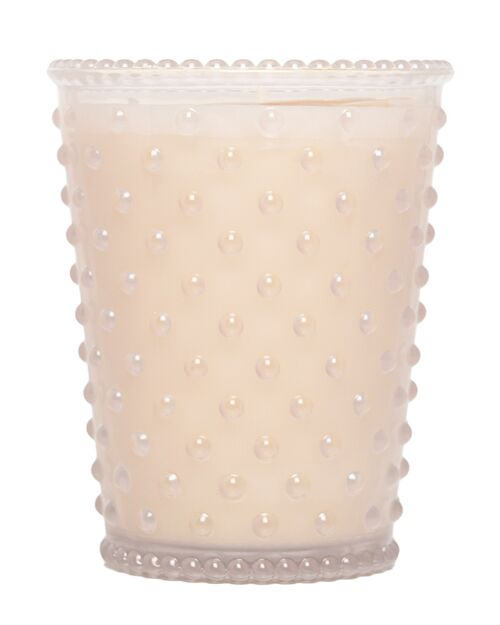Simpatico Hobnail Glass Candle #42 White Flower