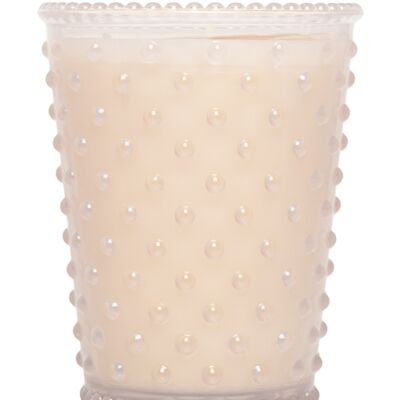 Simpatico Hobnail Glass Candle #42 White Flower