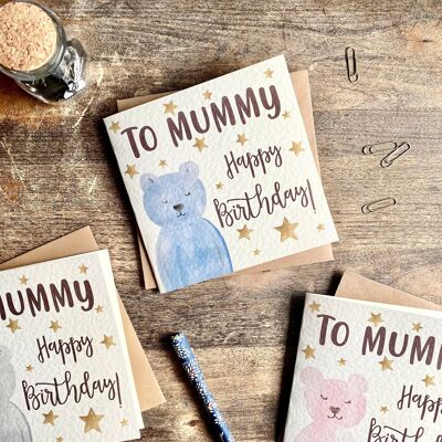 Mummy Birthday Card, From your little Boy