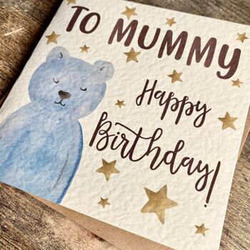 Mummy Birthday Card, From your little Boy 2