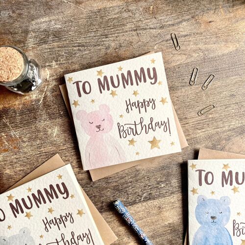 Mummy Birthday Card, From your little Girl