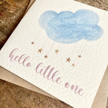 New Baby Card, Blue Cloud 2