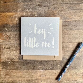 New Baby Card, Hey Little One 3