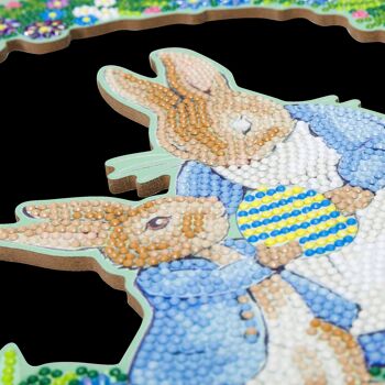 Peter Rabbit Crystal Art Wreath 1