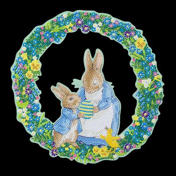 Peter Rabbit Crystal Art Wreath 2
