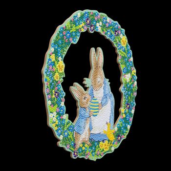 Peter Rabbit Crystal Art Wreath 4