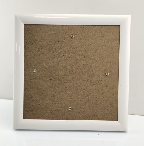 White, 21x21cm Picture Frame for Crystal Art Cards
