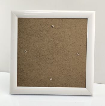 White, 21x21cm Picture Frame for Crystal Art Cards 1
