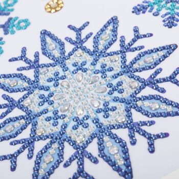 Snowflake Stickers, Set of 4 Crystal Art Wall Stickers 4
