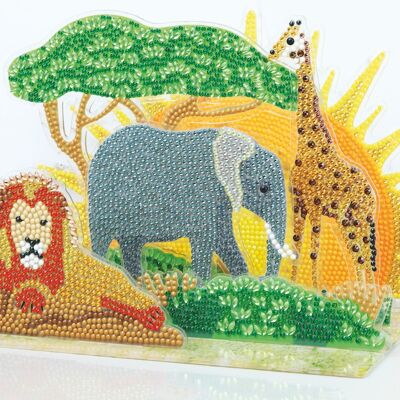 African Safari, 3D Crystal Art Scene