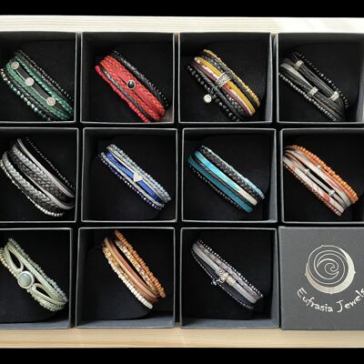Mostrar pulseras de mujer combinadas de colores