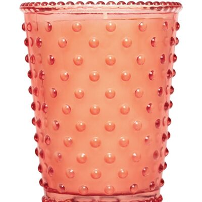 Simpatico Hobnail Glass Candle - #4 Watermelon Basil