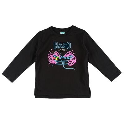 Boy's black T-shirt CAVIRTUAL