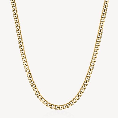 Stainless Steel Necklace for Men - Gold