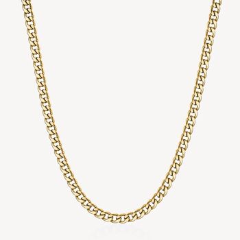 Stainless Steel Necklace for Men - Gold