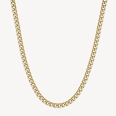 Stainless Steel Necklace for Men - Gold