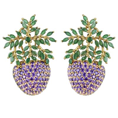 Wild Strawberry Earrings