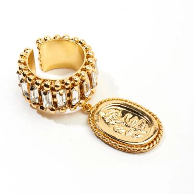 Gold Plated Charms Of Love Ring